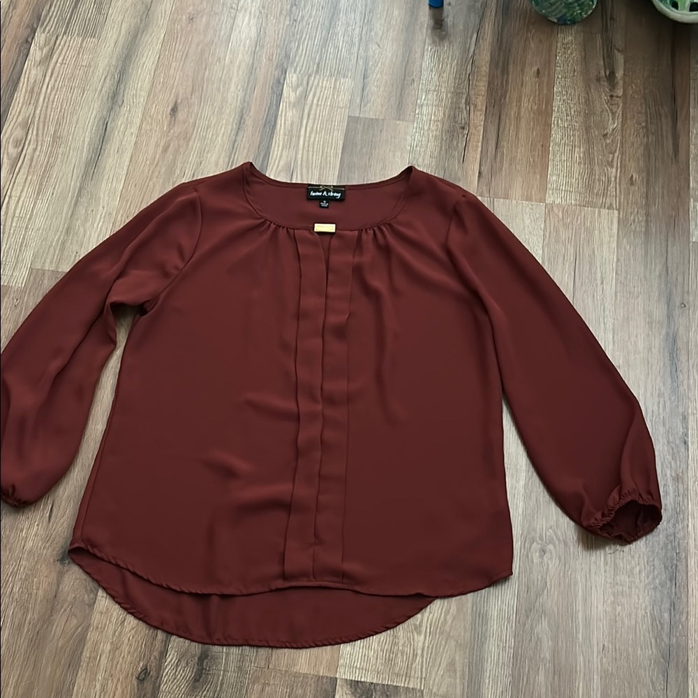 Elegant twine & string Maroon Blouse